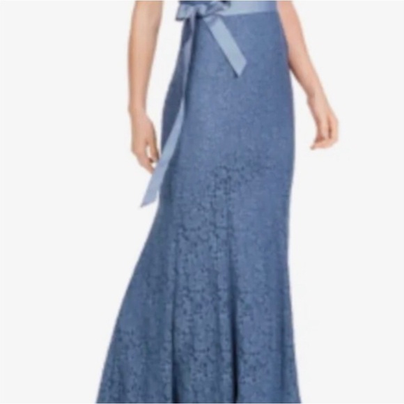 ❤️🌺2X Host Pick🌺❤️ Adrianna Papell Lace Overlay Illusion Dress NWT - Picture 2 of 8